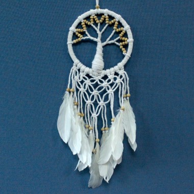 Łapacz snów okrągły, łapacz snów z piórkami, dreamcatcher drzewo życia Łapacz snów okrągły, łapacz snów z piórkami, dreamcatcher drzewo życia