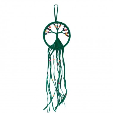 Łapacz snów okrągły, łapacz snów z piórkami, dreamcatcher drzewo życia zielony Łapacz snów okrągły, łapacz snów z piórkami, dreamcatcher drzewo życia zielony