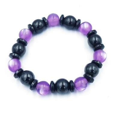 Bransoletka magnetyczna z fioletowymi kamieniami Bransoletka magnetyczna z fioletowymi kamieniami