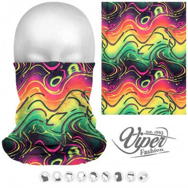 Szal wielofunkcyjny wielokolorowy trip psychodeliczny