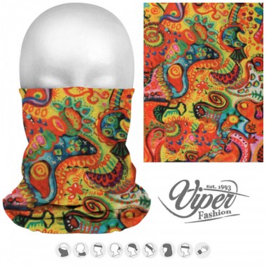 Komin wielofunkcyjny boho psychodeliczny