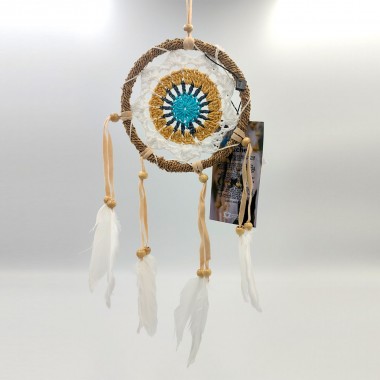 Łapacz snów pastelowy, łapacz snów z piórkami, dreamcatcher makrama Łapacz snów pastelowy, łapacz snów z piórkami, dreamcatcher makrama