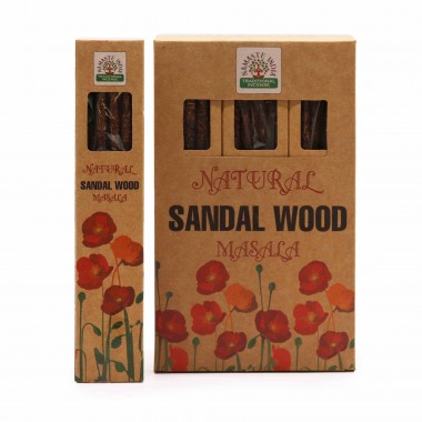 Naturalne kadzidełka botaniczne masala - drzewo sandałowe Naturalne kadzidełka botaniczne masala - drzewo sandałowe