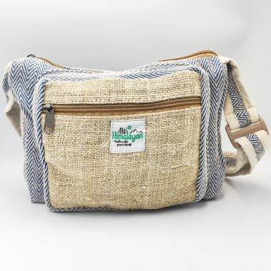 Torebka konopna na pasku - Hemp niebieska Torebka konopna na pasku - Hemp niebieska