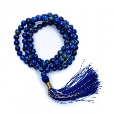 Buddyjski różaniec z kamieni - lapis lazuli Buddyjski różaniec z kamieni - lapis lazuli
