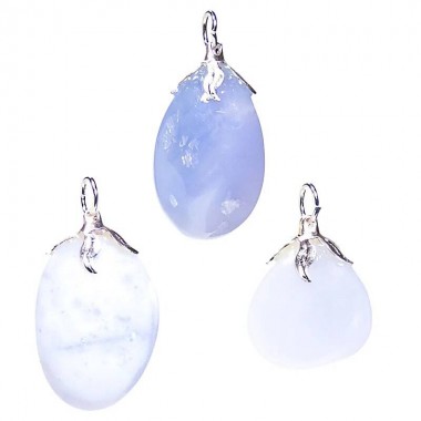 Wisiorek z naturalnego kamienia - chalcedon Wisiorek z naturalnego kamienia - chalcedon