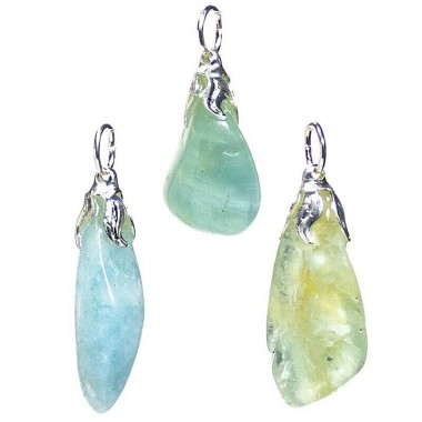 Wisiorek z naturalnego kamienia - akwamaryn Wisiorek z naturalnego kamienia - akwamaryn