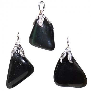 Wisiorek z naturalnego kamienia - obsydian tęczowy Wisiorek z naturalnego kamienia - obsydian tęczowy