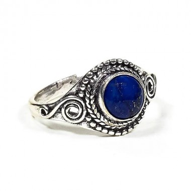 Pierścionek z naturalnego kamienia - lapis lazuli Pierścionek z naturalnego kamienia - lapis lazuli