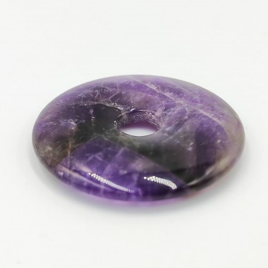 Wisiorek donut z naturalnego kamienia - ametyst Wisiorek donut z naturalnego kamienia - ametyst