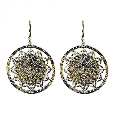 Kolczyki lotos mandala Kolczyki lotos mandala