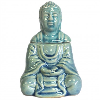 Kominek zapachowy siedzący budda niebieski, kominek aromaterapeutyczny budda turkusowy, Kominek zapachowy siedzący budda niebieski, kominek aromaterapeutyczny budda turkusowy,