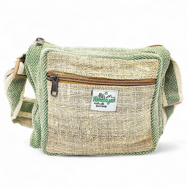 Torebka konopna na pasku - Hemp seledynowa Torebka konopna na pasku - Hemp seledynowa