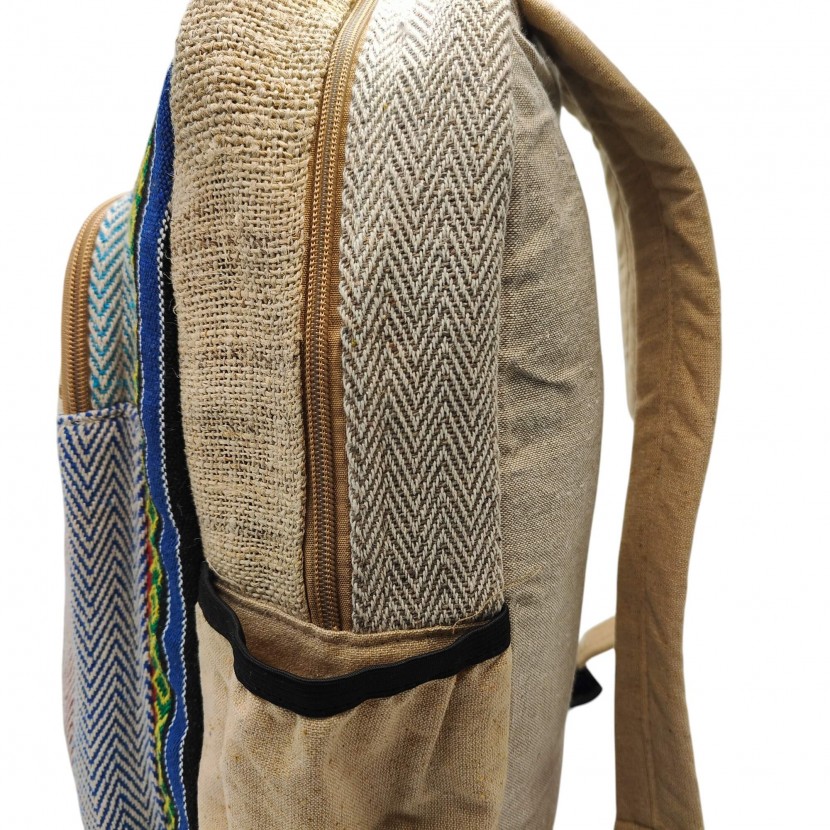 Plecak konopny duży Hemp zig zag - wzór 2 Plecak konopny duży Hemp zig zag - wzór 2