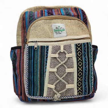 Plecak konopny mały Hemp wzór 3