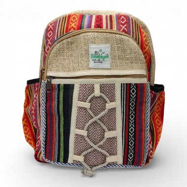 Plecak konopny mały Hemp wzór 1