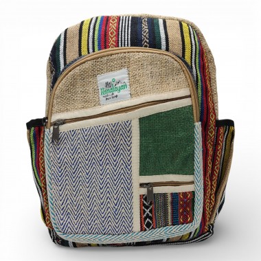 Plecak konopny zig zag - wzór 1