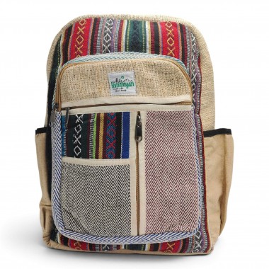 Plecak konopny duży Hemp zig zag - wzór 6