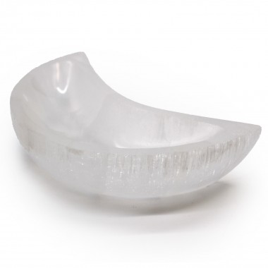 Miska selenitowa księżyc 15 cm, księżyc z selenitu Miska selenitowa księżyc 15 cm, księżyc z selenitu